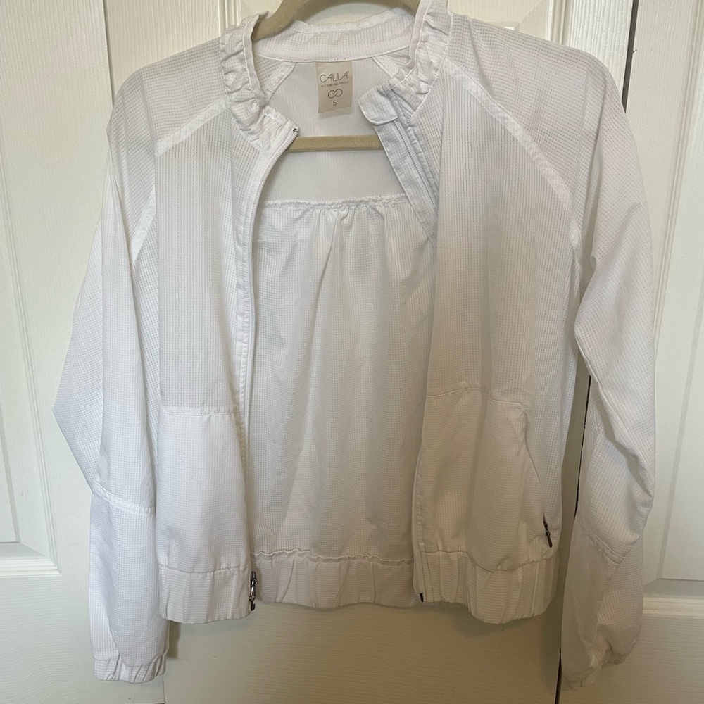 Calia white athletic jacket
